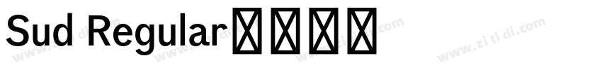 Sud Regular字体转换